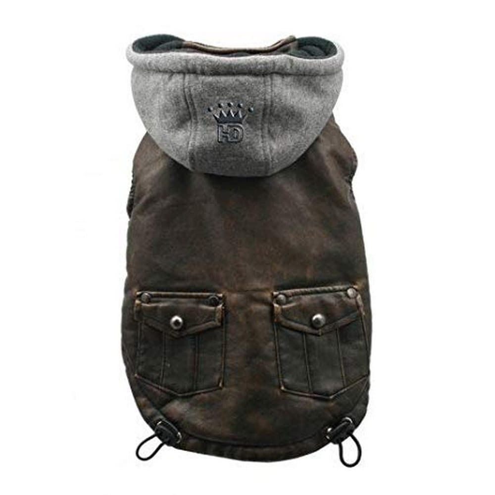 Hip Doggie Vintage Bomber Touch Fastening Dog Jacket