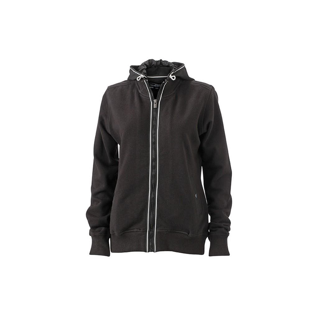 James and Nicholson Womens/Ladies Contrast Zip Hooded Jacket