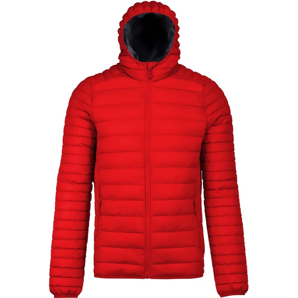 Kariban Lätt Hooded Down Jacka för män