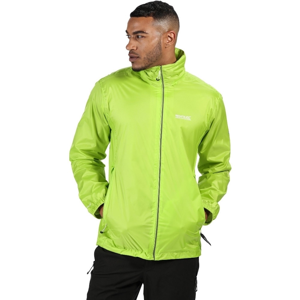 Regatta Mens Lyle IV Waterproof Hooded Jacket, Electric Lime Regatta Mens Lyle IV Waterproof Hooded Jacket, Electric Lime