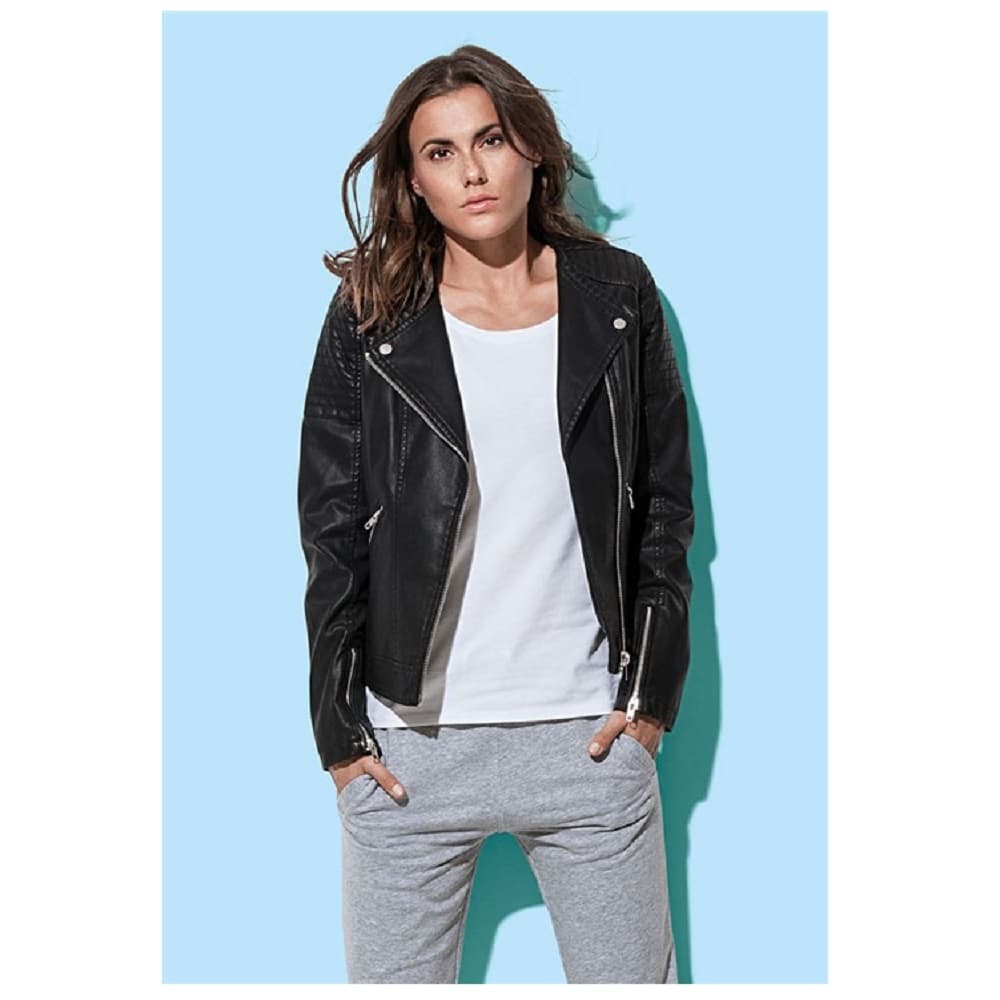 Stedman Womens/Ladies Active Biker Jacket