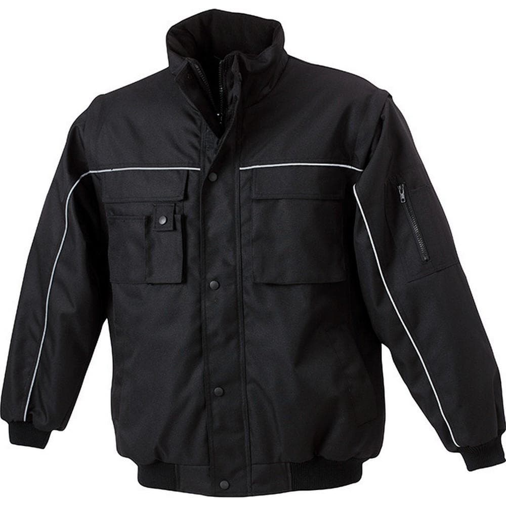 James and Nicholson Unisex Water Repellant Workwear Jacket