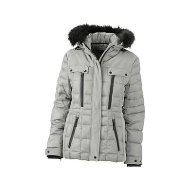 James and Nicholson Womens/Ladies Padded Touch Fastening Wintersport Jacket