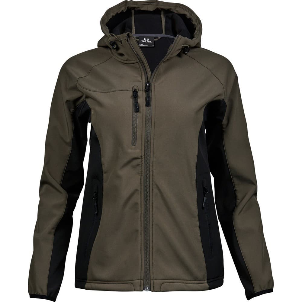 Tee Jays Womens Ladies Hooded Performance Softshell Jacket