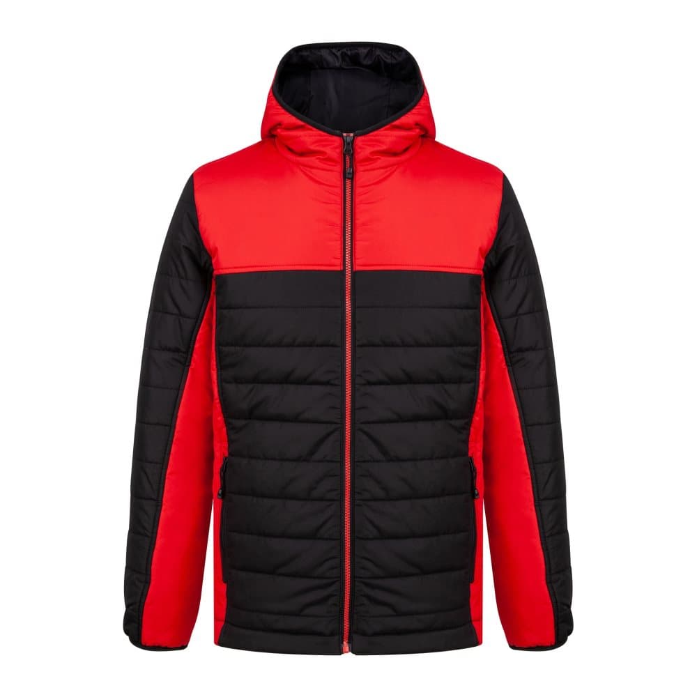 Finden and Hales Unisex Adults Hooded Contrast Padded Jacket