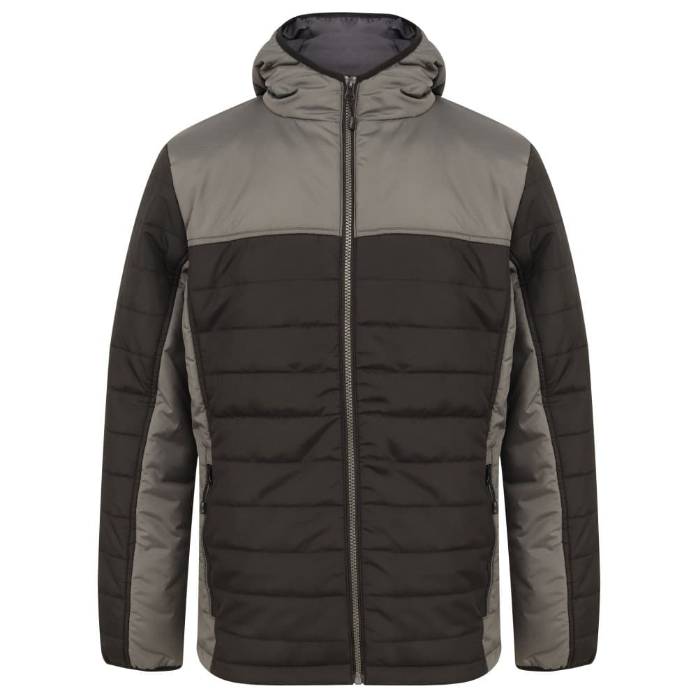 Finden and Hales Unisex Adults Hooded Contrast Padded Jacket