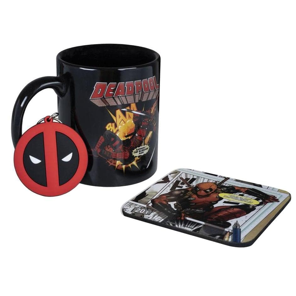 Deadpool, Gavesæt - Krus, Coaster, Nøglering