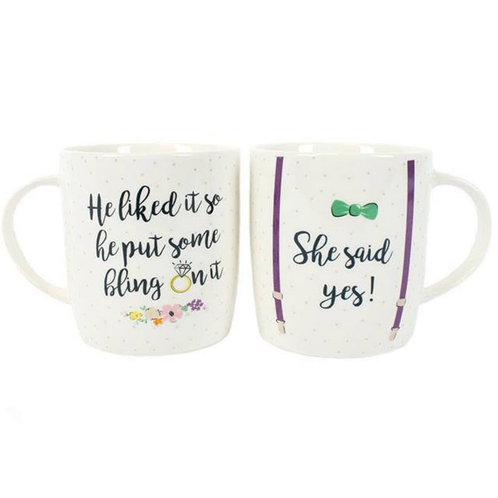 Something Different She Said Yes! China Mug Set