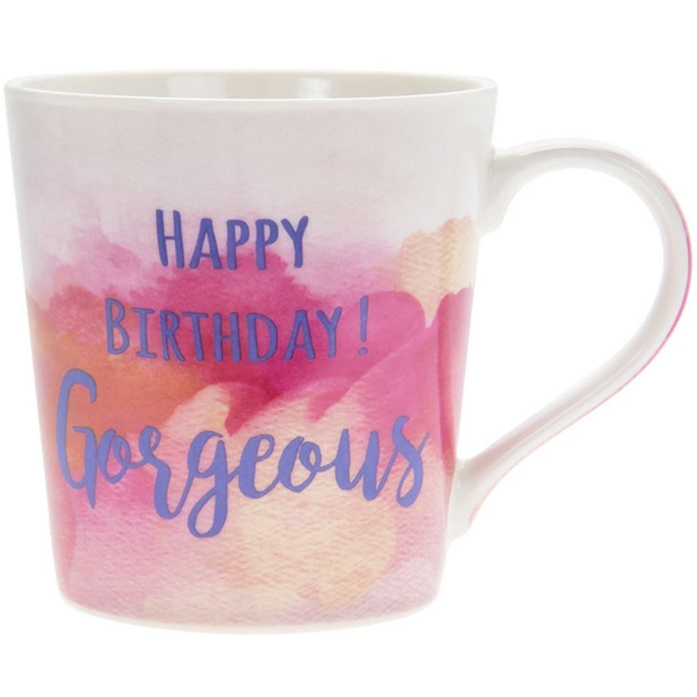 Lesser & Pavey Watercolour Happy Birthday Gorgeous Mug