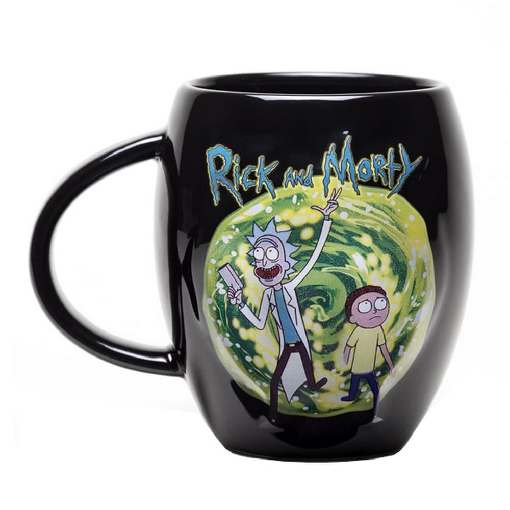 Rick And Morty Portal Oval Mug