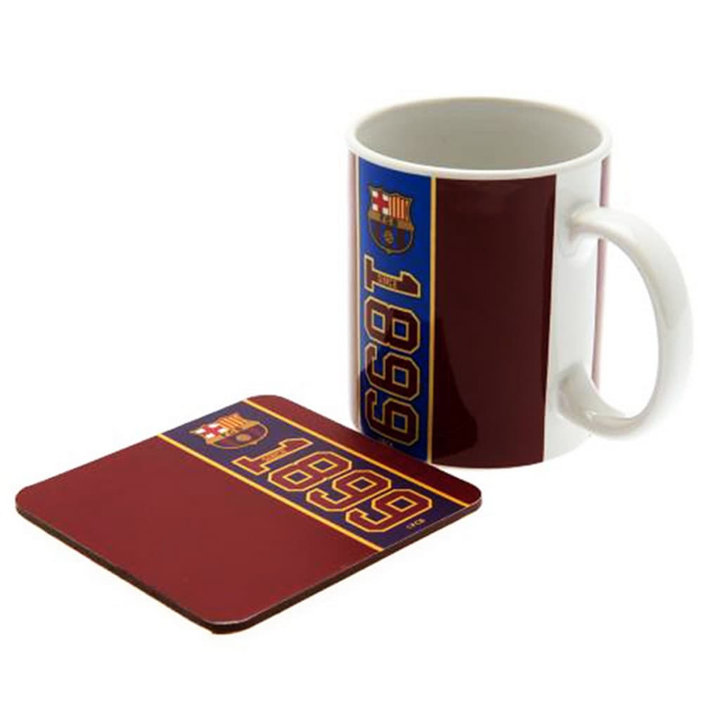 FC Barcelona Established Mug And Coaster Set