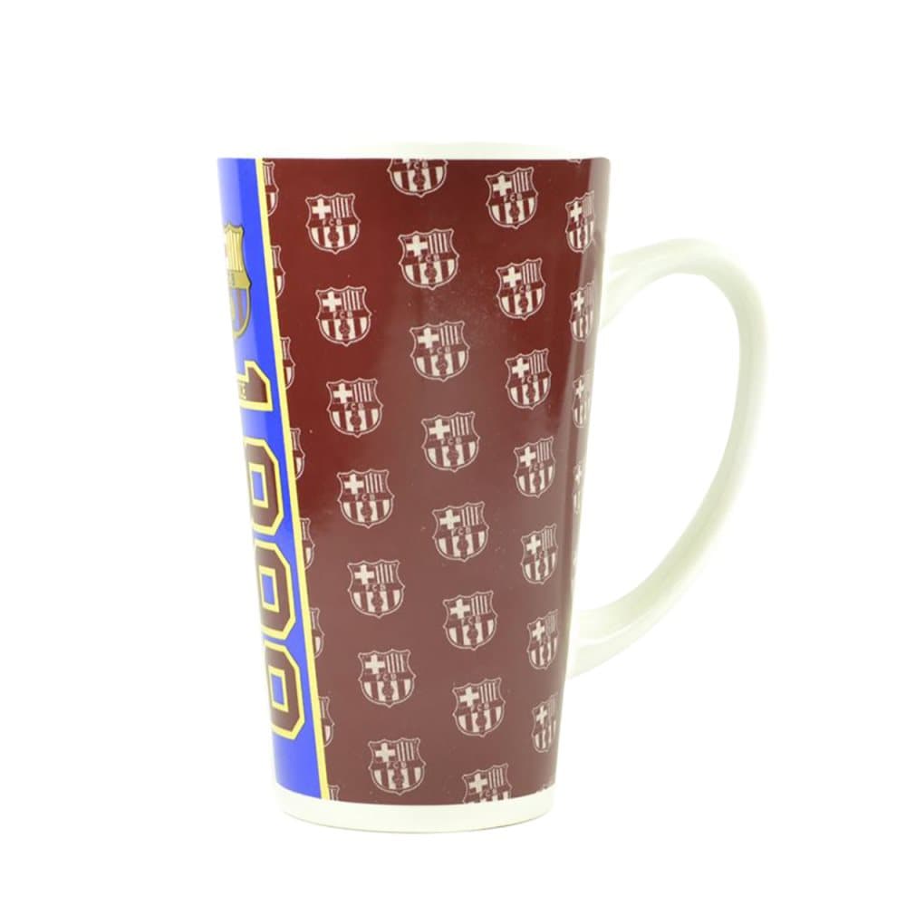 FC Barcelona Official Football Established 1899 Latte Crest Mug