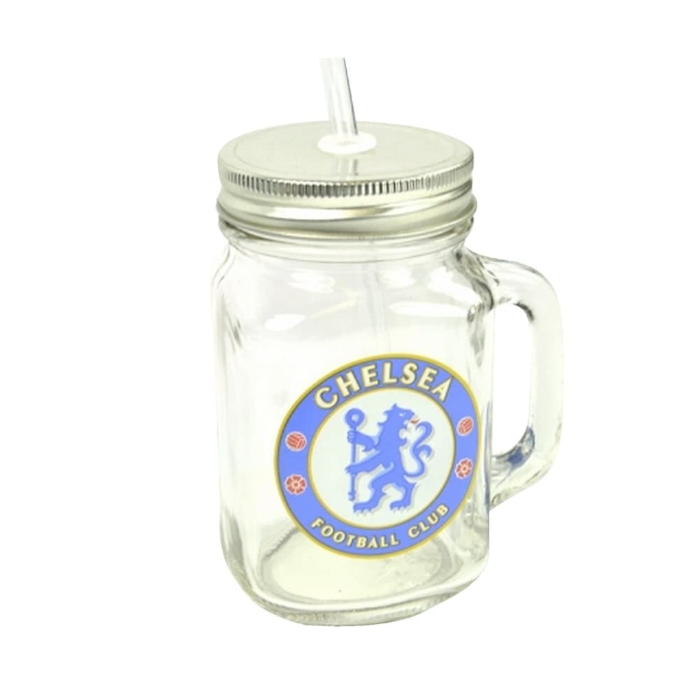 Chelsea FC Official Football Mason Jar Drinks Mug