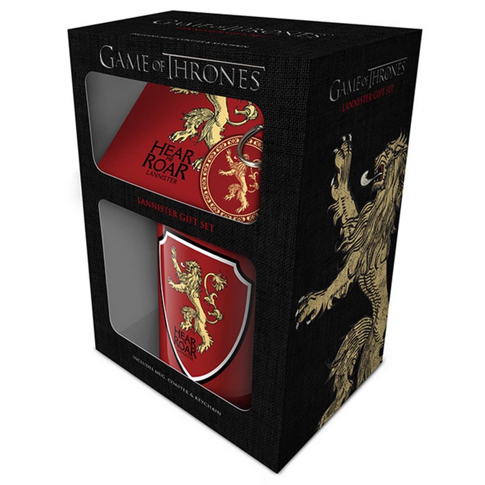 Game Of Thrones Mug Coaster And Keychain Gift Set