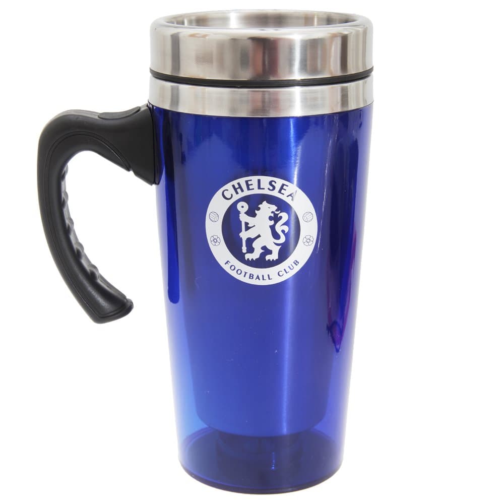 Chelsea FC Official Aluminium Football Crest Travel Mug