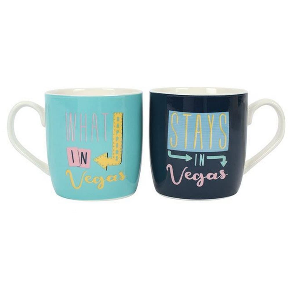 Something Different What Happens In Vegas Ceramic Boxed Mug Set