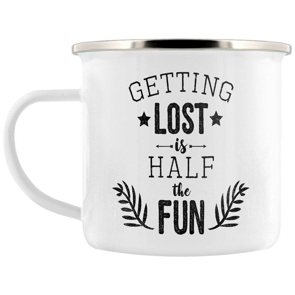 Grindstore Getting Lost Is Half The Fun Enamel Mug
