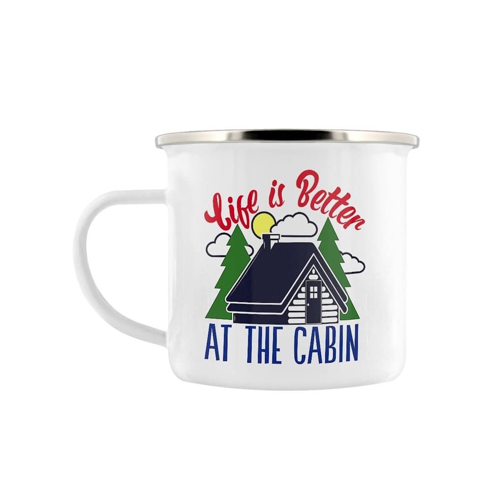 Grindstore Life Is Better At The Cabin Enamel Mug