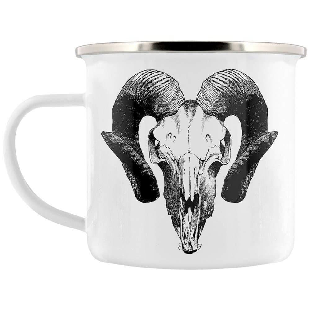 Grindstore Väduren skalle emalj rånar