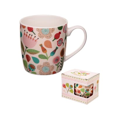Autumn Falls Floral Bone China Mug