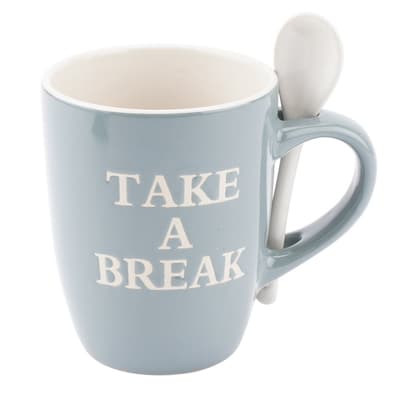 CGB Giftware Take a Break Mug With Spoon