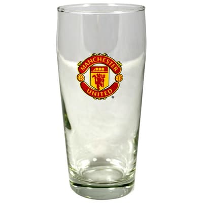 Manchester United FC Officiell fotboll Crest Pint Glass