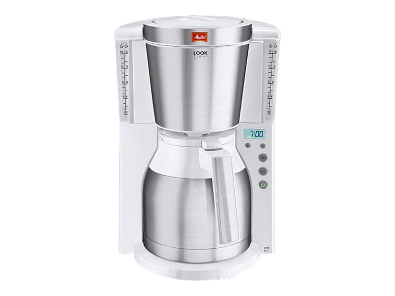 Melitta Look Therm Timer - Kaffemaskin - 15 koppar - vit