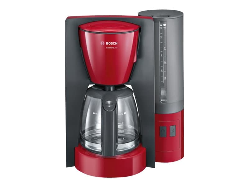 Bosch ComfortLine TKA6A044 - Kaffemaskin - 15 koppar - röd/antracit
