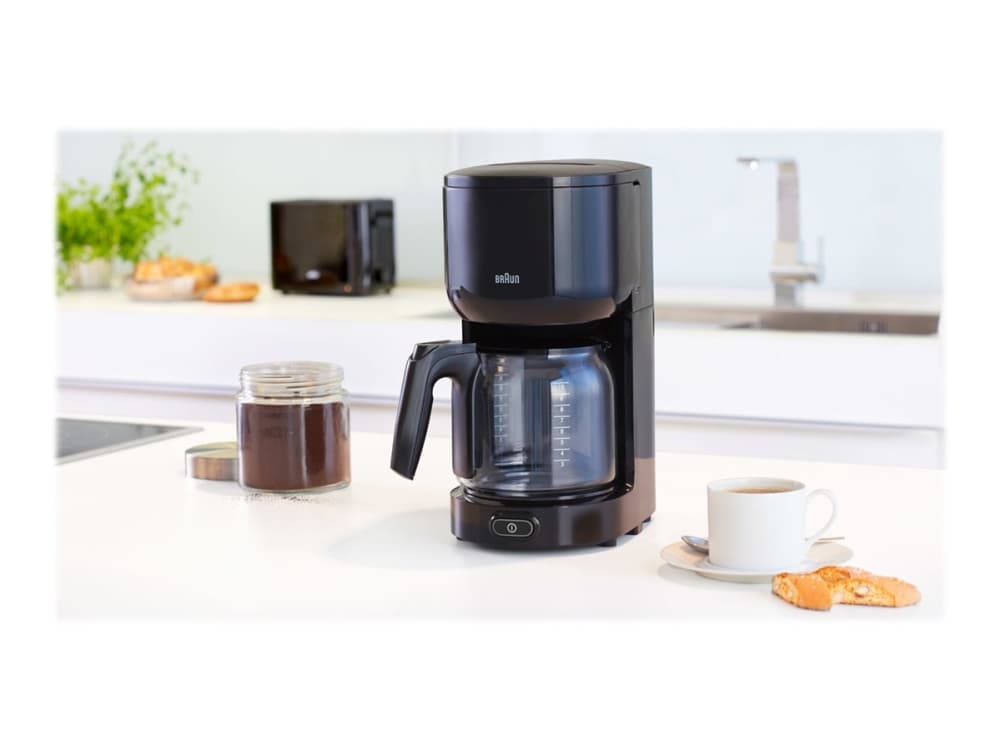 Braun PurEase KF 3120 BK - Kaffemaskin - 10 koppar - svart