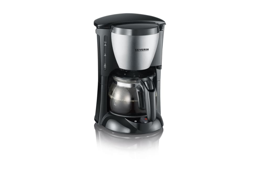 Severin KA 4805, Droppande kaffebryggare, Malat kaffe, 650 W, Svart, Rostfritt stål