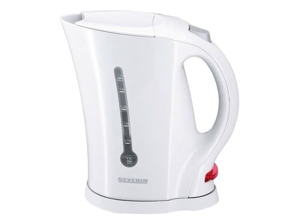 Elkedel Severin ledningsfri 1.7 liter 2200 Watt Hvid,1 stk