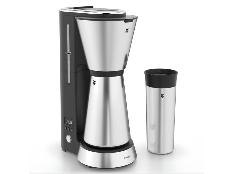 WMF KITCHENminis 04.1226.0011, Droppande kaffebryggare, 0,625 l, Malat kaffe, 870 W, Svart, Krom