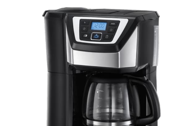 Russell Hobbs 22000-56, Droppande kaffebryggare, Kaffebönor, Inbyggd kvarn, Svart