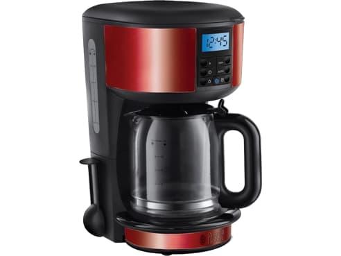 Russell Hobbs Legacy, Droppande kaffebryggare, 1,25 l, Malat kaffe, 1000 W, Svart, Röd