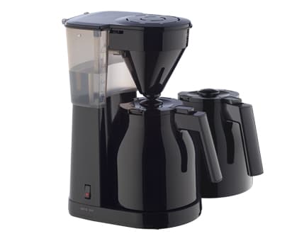 Melitta 1023-06, Droppande kaffebryggare, Malat kaffe, 1050 W, Svart
