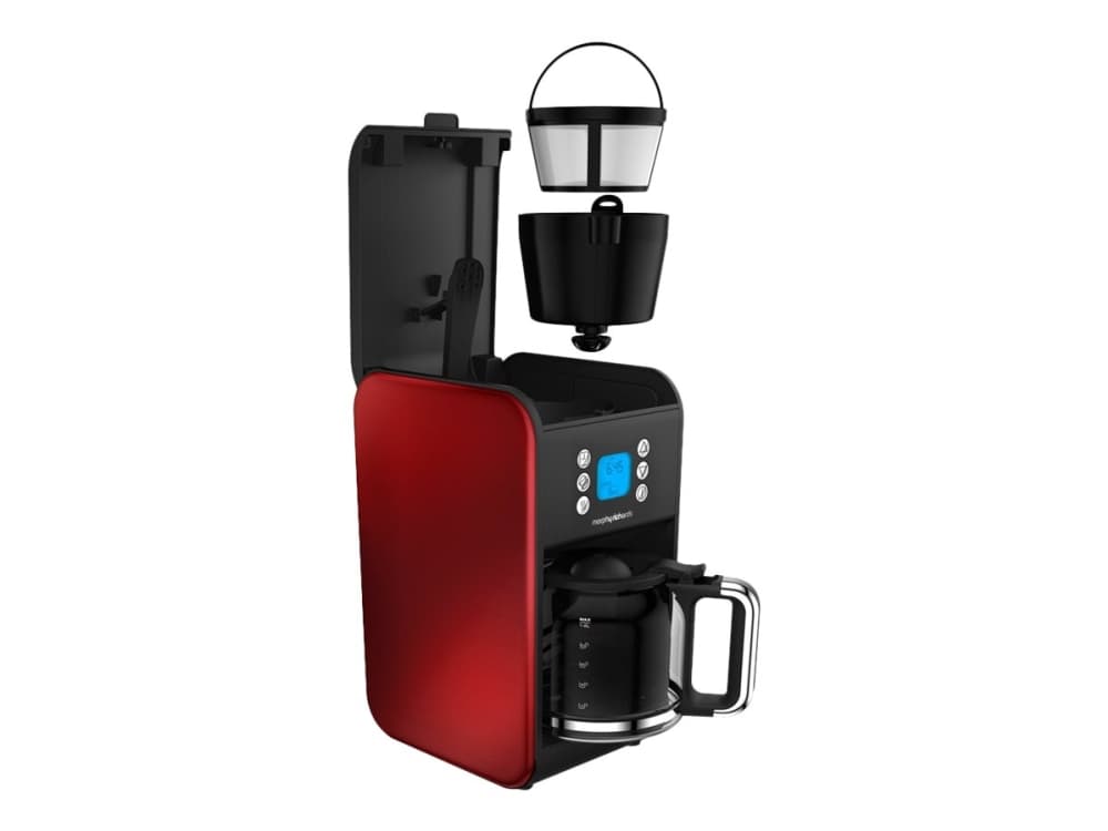 Morphy Richards Accents 162009 - Kaffemaskin - 12 koppar - röd