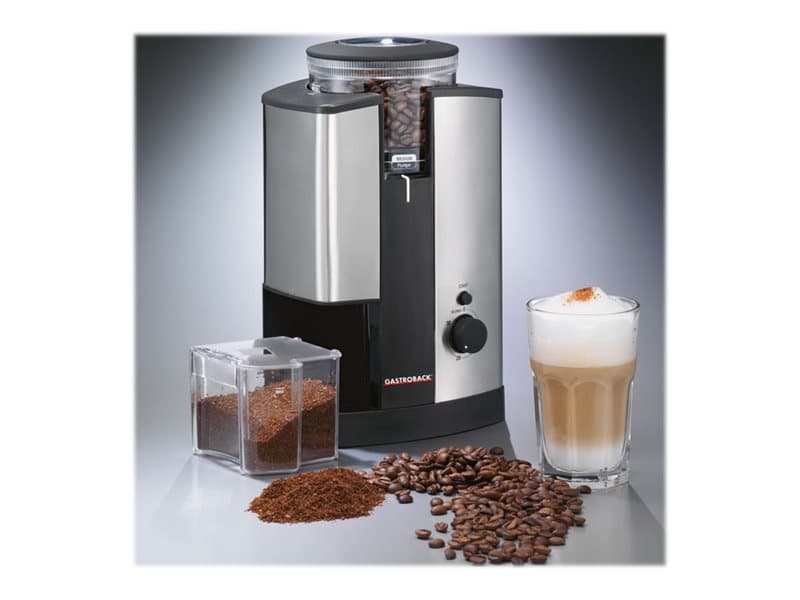 Gastroback Design Coffee Grinder Advanced - Kaffekvarn - 165 W - svart / rostfritt stål