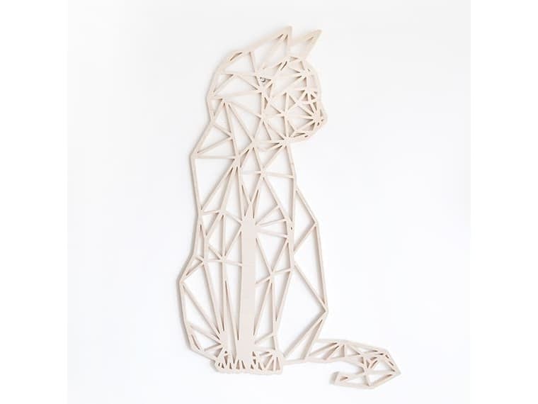 FBRK. Kat 44 x 35 cm Koper Metallic - Geometrische dieren