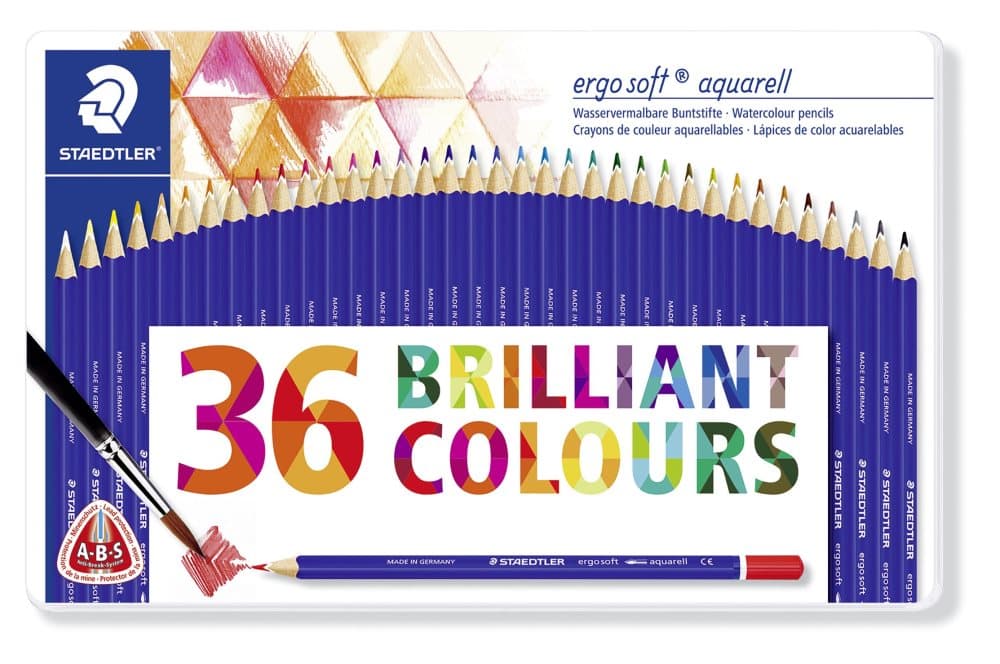 Akvarellpennor ergosoft® 36-pack Staedtler