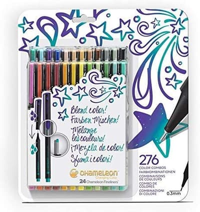 Chameleon Fineliner 24-pack Bold Colors Set