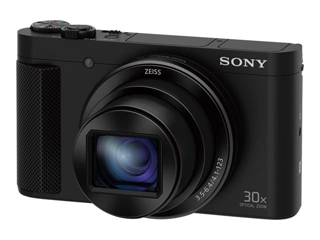 Sony Cyber-shot DSC-HX90V - Digitalkamera - kompakt - 18.2 MP - 1 080 p - 30x optisk zoom - Carl Zeiss - Wi-Fi, NFC - svart