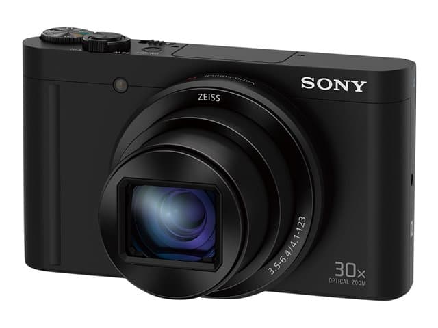 Sony Cyber-shot DSC-WX500 - Digitalkamera - kompakt - 18.2 MP - 30x optisk zoom - ZEISS - Wi-Fi, NFC - svart