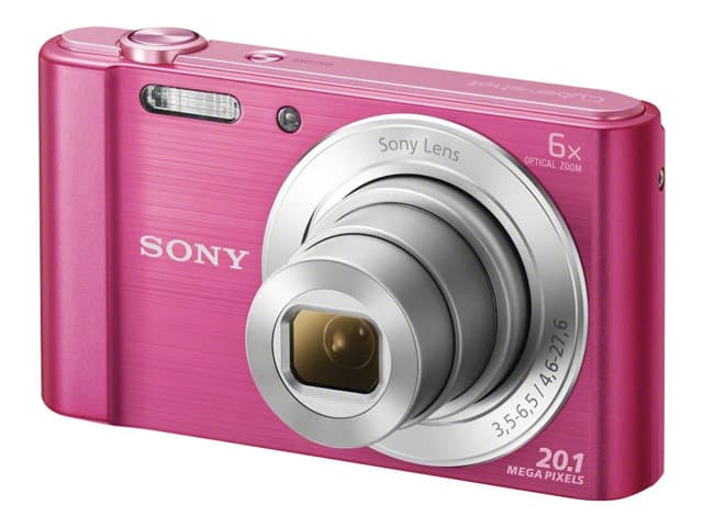 Sony Cyber-shot DSC-W810 - Digitalkamera - kompakt - 20.1 MP - 720 p - 6x optisk zoom - rosa