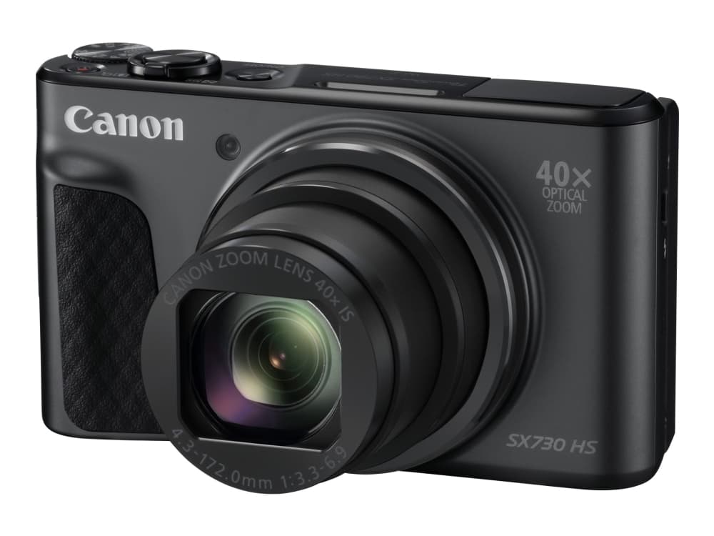 Canon PowerShot SX730 HS - Digitalkamera - kompakt - 20.3 MP - 1 080 p / 60 fps - 40x optisk zoom - Wi-Fi, NFC, Bluetooth - svart