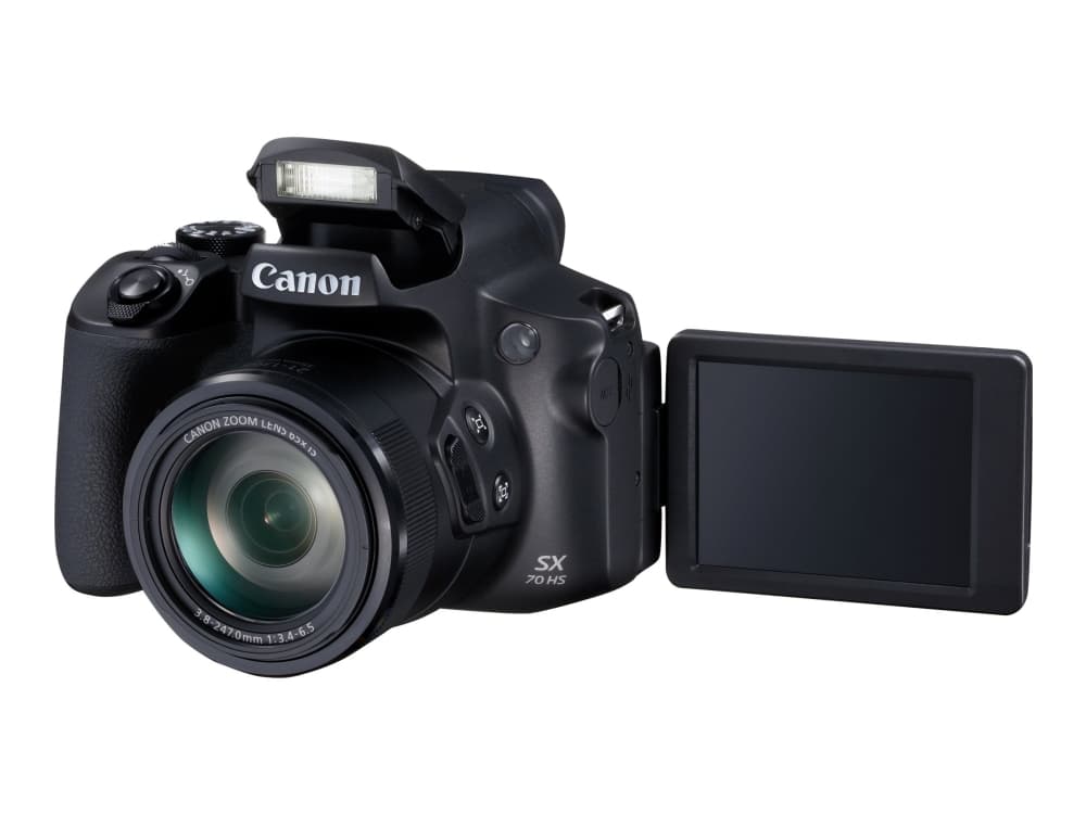 Canon PowerShot SX70 HS - Digitalkamera - kompakt - 20.3 MP - 4 K / 30 fps - 65x optisk zoom - Wi-Fi, Bluetooth