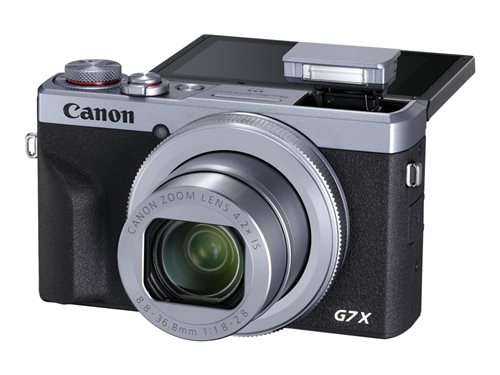 Bild av Canon PowerShot G7 X Mark III - Digitalkamera - kompakt - 20.1 MP - 4 K / 30 fps - 4.2x optisk zoom - Wi-Fi, Bluetooth - silver