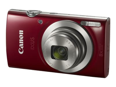 Canon IXUS 185 - Digitalkamera - kompakt - 20.0 MP - 720 p / 25 fps - 8x optisk zoom - röd