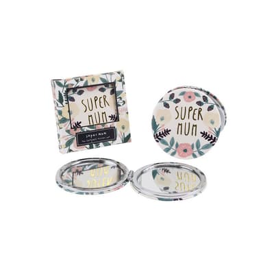 CGB Giftware Worlds Best Mum Super Mum White Compact Mirror