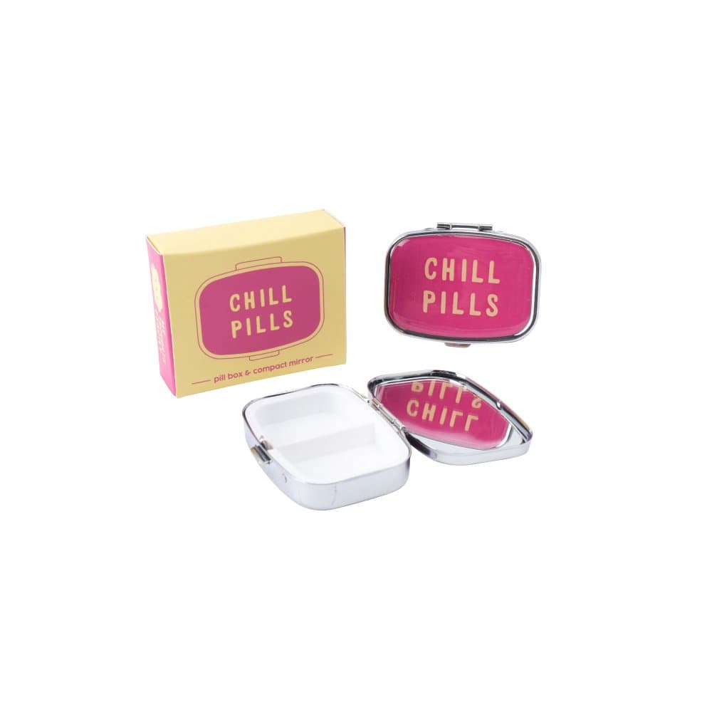 My Thoughts Exactly Chill Pill Compact Mirror and Pill Box