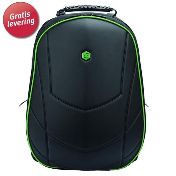 BestLife Assailant 17" Gaming Backpack. Sort/Grøn.